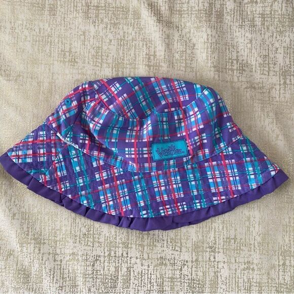 UV Skinz Reversible Girls Sun Bucket Hat SPF 50 Purple, Blue, Red & White. OS. - Picture 6 of 7